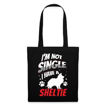 Sheltie not single Shetland Sheepdog - Tote Bag - black - Front