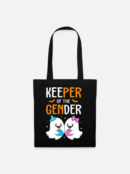 Halloween Gender Reveal - Stoffbeutel - Schwarz