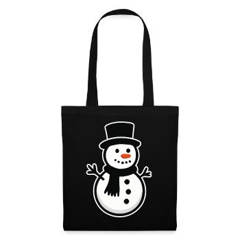 Snowman - Tote Bag - black - Front