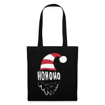 Hohoho, chandail de Noël - Sac en tissu - noir - Devant