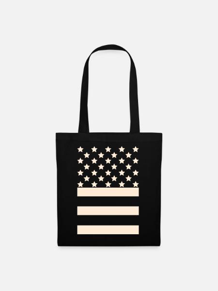Black Flag – Stars & Stripes Design - Stoffbeutel - Schwarz
