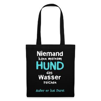 Dog water - Tote Bag - black - Front