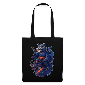 Sushi British Shorthair Cat Blue Dragon Gift - Tote Bag - black - Front