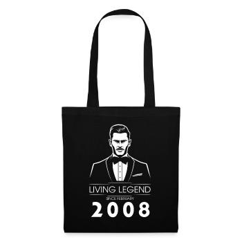 18th Birthday Living Legend (GENT) since 02/2008 - Tote Bag - black - Front