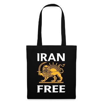 Motif du Lion de la Liberté en Iran - Sac en tissu - noir - Devant