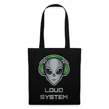 DJ Alien - Loud System - Tote Bag - black - Front