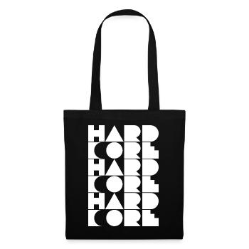 Hardcore Grid Typography - Tote Bag - black - Front