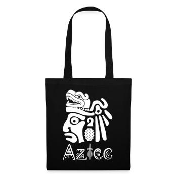 Guerrier aztèque (blanc) - Sac en tissu - noir - Devant