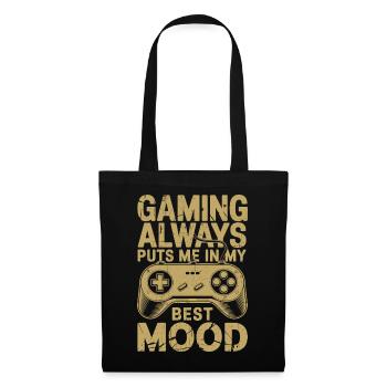 Le jeu vidéo me met de très bonne humeur - Sac en tissu - noir - Devant
