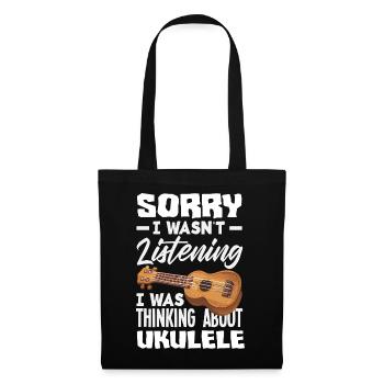 Funny Ukulele Designs and Sayings - Tote Bag - black - Front