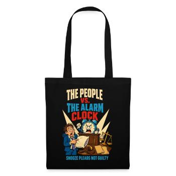 People against the alarm clock - Tote Bag - black - Front