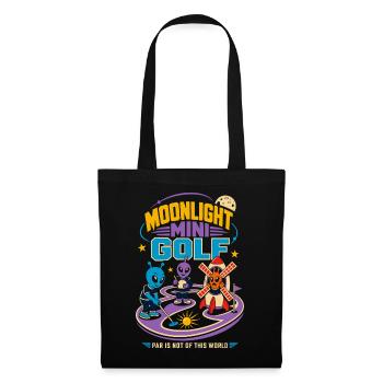 Mondschein Minigolf mit Aliens - Tote Bag - black - Front