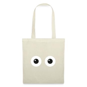 Yeux de bande dessinée - Sac en tissu - nature - Devant