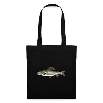 Äsche Angeln Fisch Fliegenfischen Fische - Stoffbeutel - Schwarz - Vorne