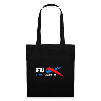 Fu Type 1 Diabetes Diabetic Blood Sugar Illness - Tote Bag - black - Front