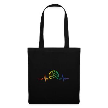 volley ball electroencephalogram Design for a - Tote Bag - black - Front