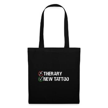 Therapy New Tattoo Inked Skin Illustration Body - Tote Bag - black - Front