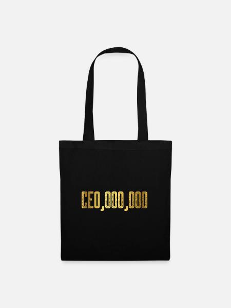 Ceo 000000 Design for a Ceo businessman - Stoffbeutel - Schwarz