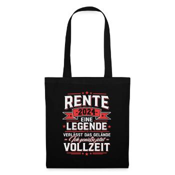 Pension 2024 Retirement Pensioner Gift - Tote Bag - black - Front