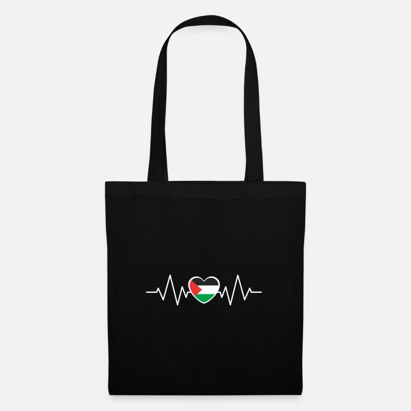 Palestine Pulse - Stoffbeutel - Schwarz