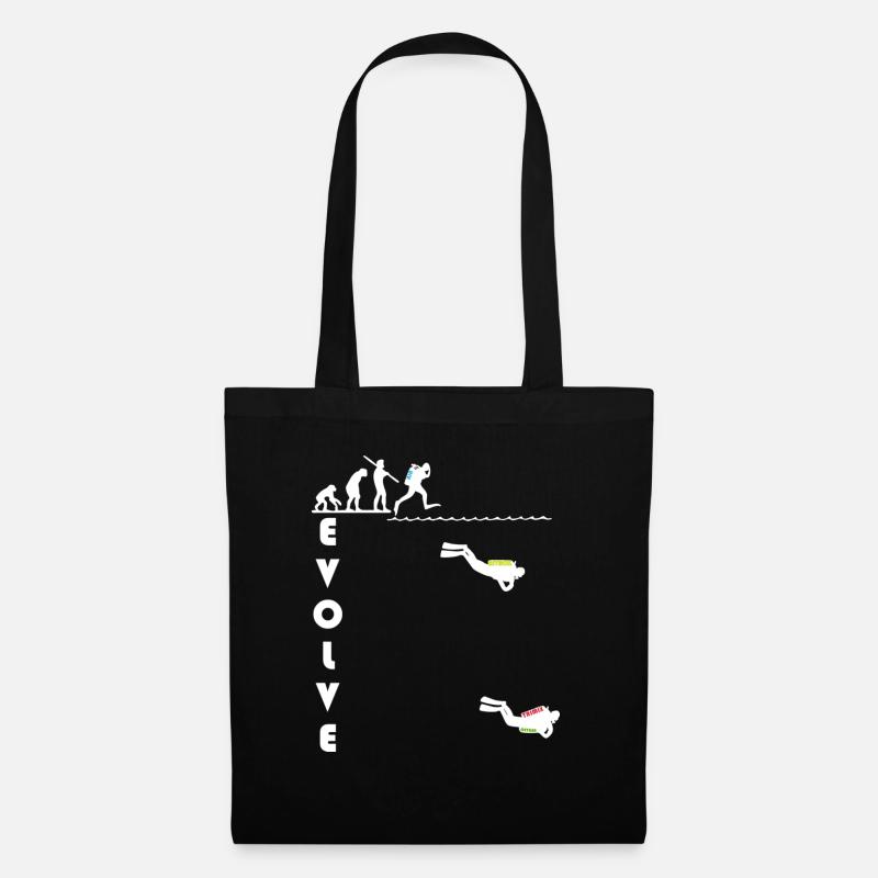 evolve_white - Stoffbeutel - Schwarz