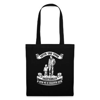 Father and son - inseparable - Tote Bag - black - Front