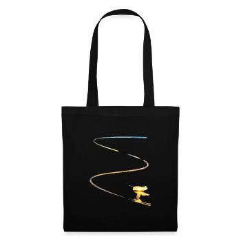 Skier Winter Sports Holiday Snow Ski skiing - Tote Bag - black - Front