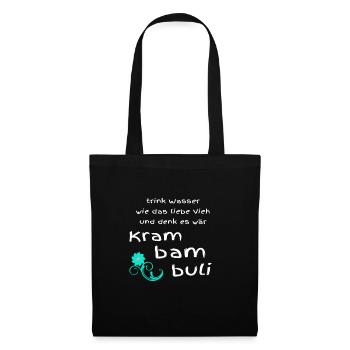 Krambambuli Seltene, vergessene Worte Geschenk - Stoffbeutel - Schwarz - Vorne