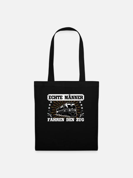Lokführer Geschenk - Stoffbeutel - Schwarz