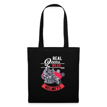 Motorcycle women ladies biker design gift - Tote Bag - black - Front
