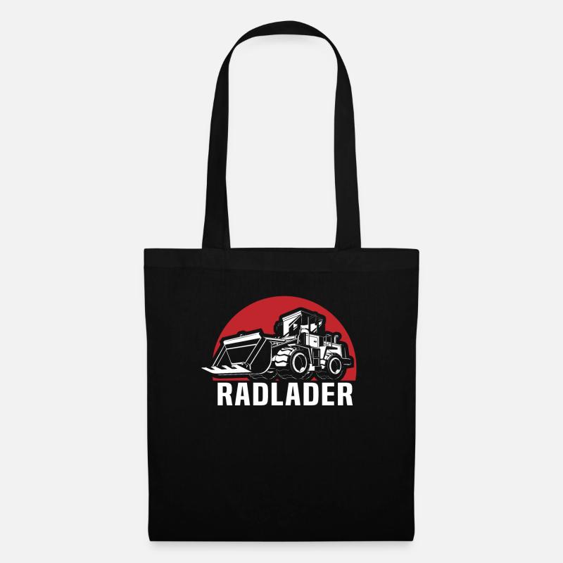 Radlader Radladerfahrer Straßenbauer Geschenk - Stoffbeutel - Schwarz