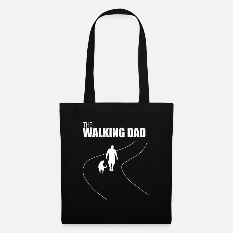 The Walking Dad Labrador - Stoffbeutel - Schwarz