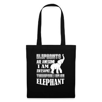 Elephant Elephants Are Awesome - Tote Bag - black - Front