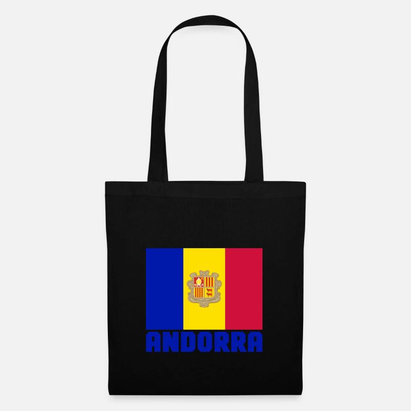 Andorra - Stoffbeutel - Schwarz