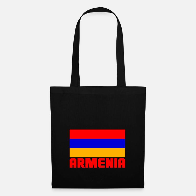 Armenien - Stoffbeutel - Schwarz