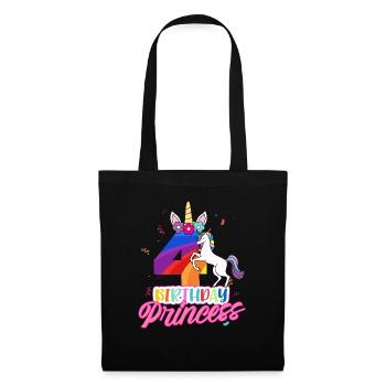 4th Birthday Girl - Tote Bag - black - Front
