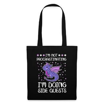 Video Games I Do Side Quests Love RPG - Tote Bag - black - Front