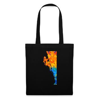 Escalade de bloc Escalade de bloc Grimpeur - Sac en tissu - noir - Devant