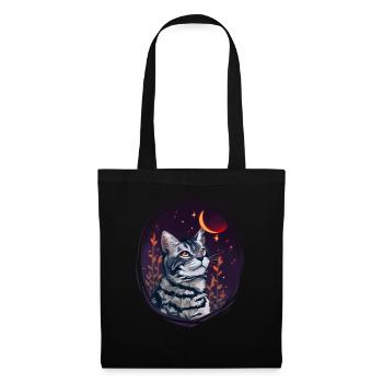 Shadowsight Schattenhelle Warriors Cats Katze Grau - Stoffbeutel - Schwarz - Vorne