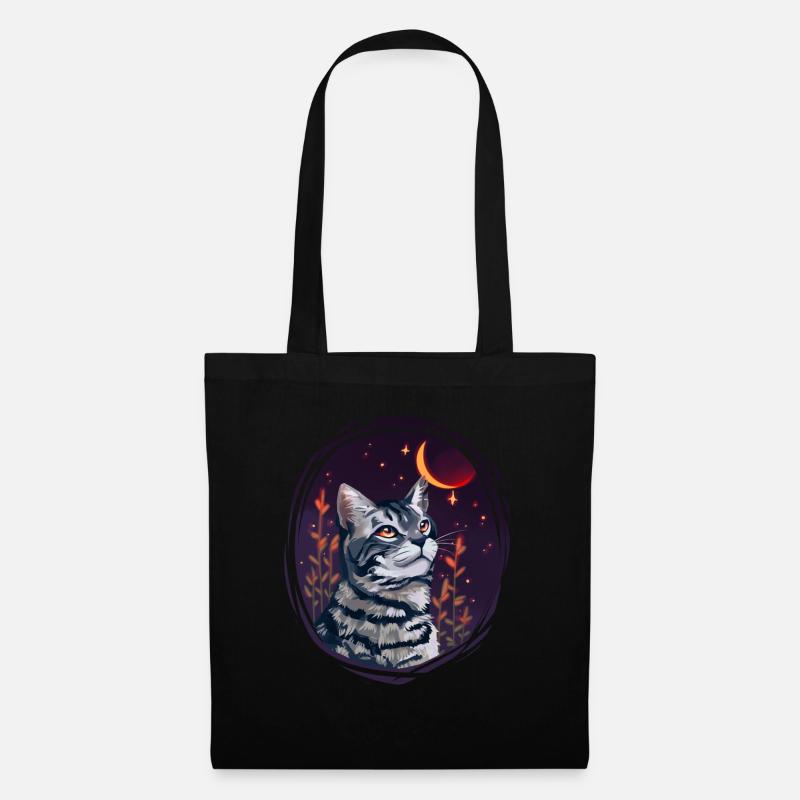 Shadowsight Schattenhelle Warriors Cats Katze Grau - Stoffbeutel - Schwarz