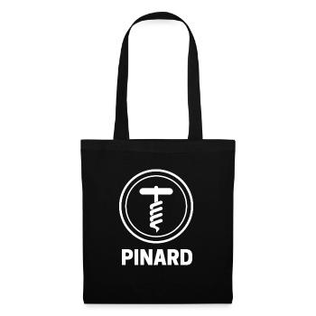 Pinard Tire-Bouchon Cercle Vin - Sac en tissu - noir - Devant