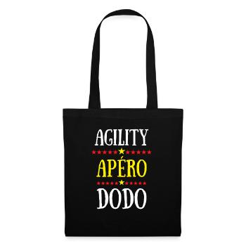 agility apéro dodo - Sac en tissu - noir - Devant