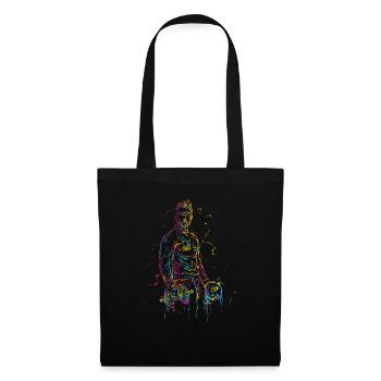 Workout Gym Powerlifter Powerlifting Geschenkidee - Stoffbeutel - Schwarz - Vorne