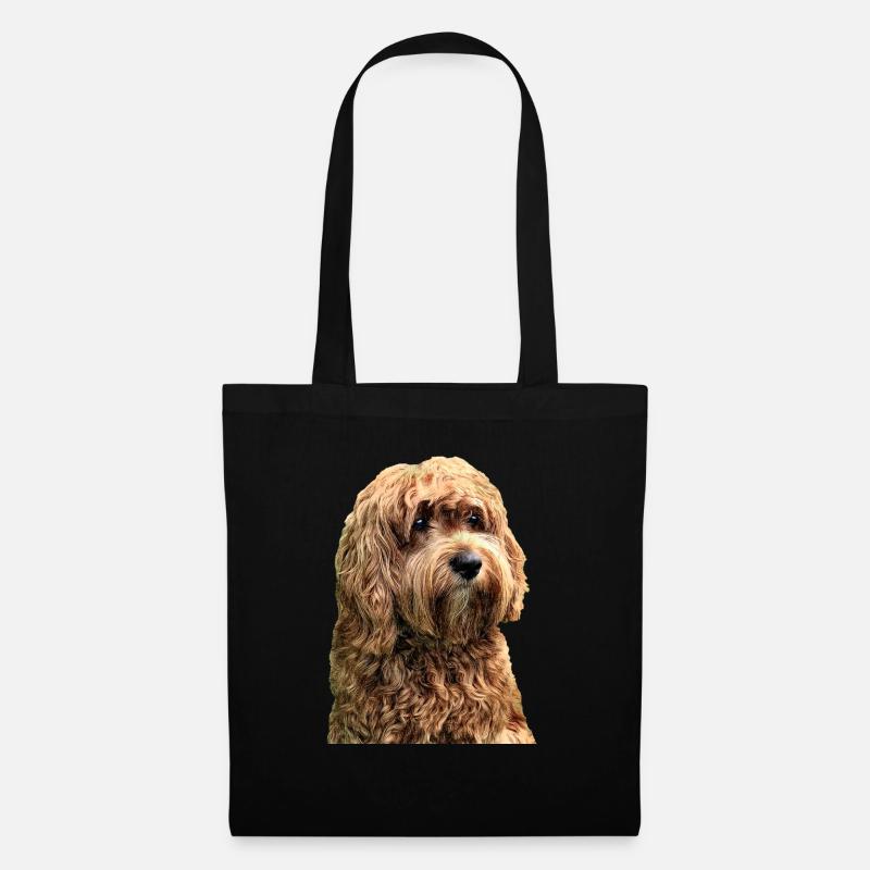Cavapoo - Stoffbeutel - Schwarz