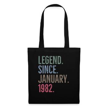 Légende depuis janvier 1982 - Sac en tissu - noir - Devant