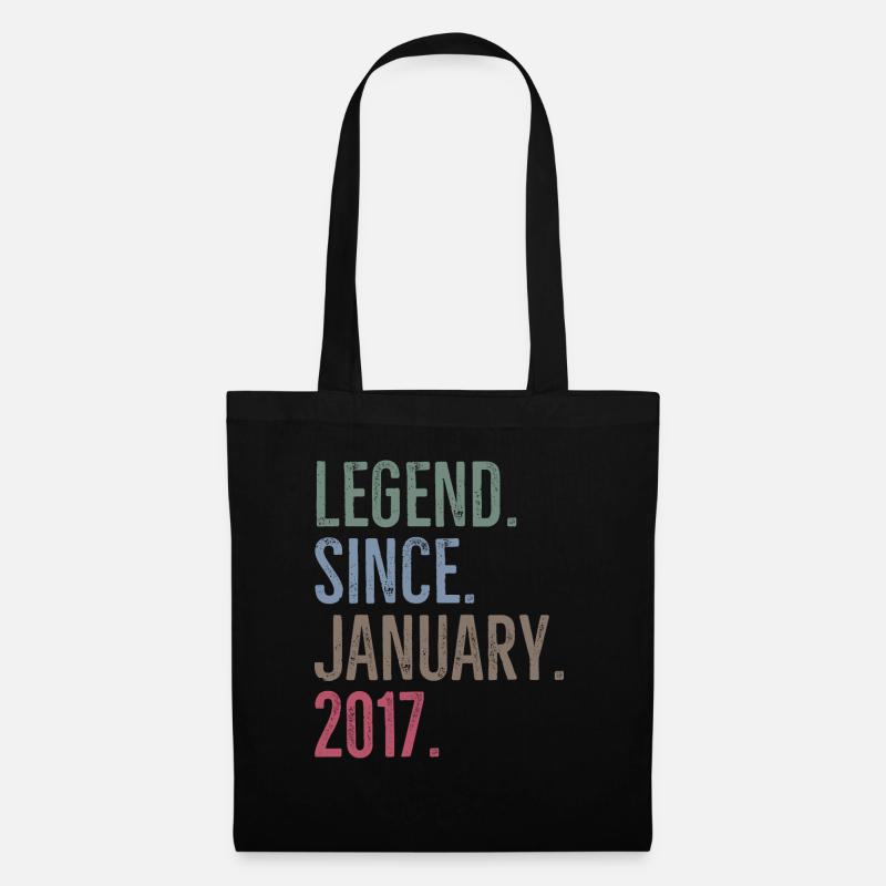 Legend Since January 2017 - Tote Bag - black