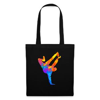Break Dance Danseurs de danse hip hop - Sac en tissu - noir - Devant