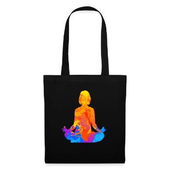 Meditation Meditation Yoga Women Relaxation - Tote Bag - black - Front