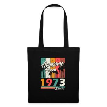 1973 Né cadeau d’anniversaire vintage - Sac en tissu - noir - Devant