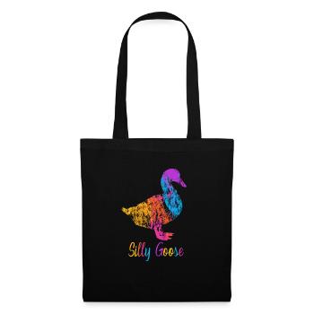 Silly Goose On The Loose Funny Goose Meme - Tote Bag - black - Front